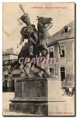Ansichtskarte AK Luneville Statue Du General Lasalle Cosaque Militaria