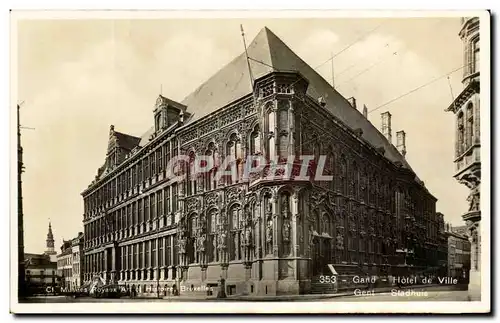 Cartes postales Gand Hotel de ville