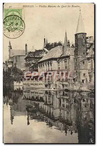 Cartes postales Bruges Vieilles Maisons du Quai du Rosaire