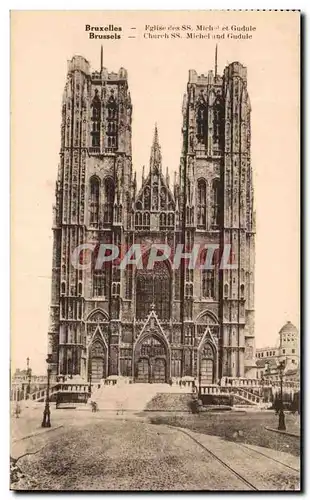 Cartes postales Bruxelles Eglise des SS Michel et Gudule