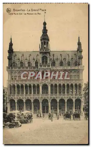 Cartes postales Bruxelles La Grand Place Cote Nord Est La Maison du Roi