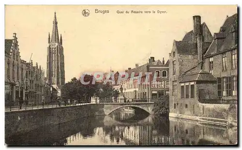 Cartes postales Bruges Quai du Rosaire Vers le Dyver