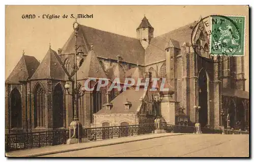 Cartes postales Gand L&#39Eglise de St MIchel