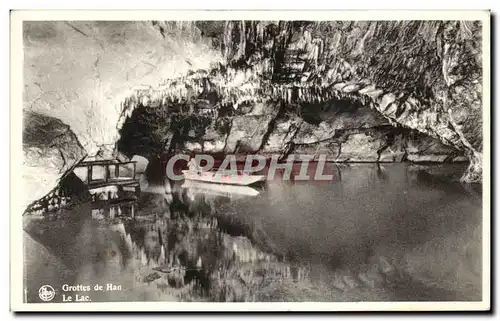 Cartes postales Grottes de Han Le lac