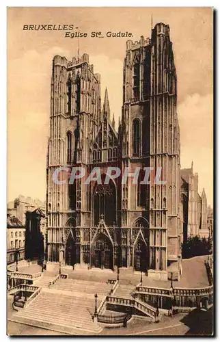Cartes postales Bruxelles Eglise St Gudule