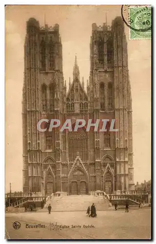 Cartes postales Bruxelles Eglise Sainte Gudule