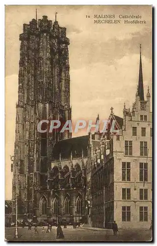 Cartes postales Malines Cathedrale