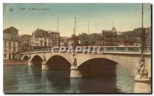 Cartes postales Liege Le pont des Arches