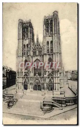 Cartes postales Bruxelles Sainte Gudute