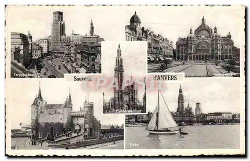Cartes postales Souvenir D&#39Anvers