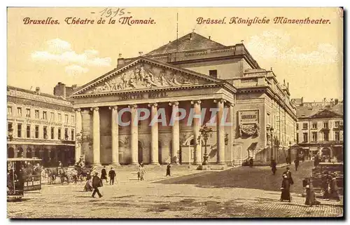 Ansichtskarte AK Bruxelles Theatre de la Monnaie