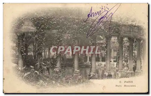 Cartes postales Paris Parc Monceau