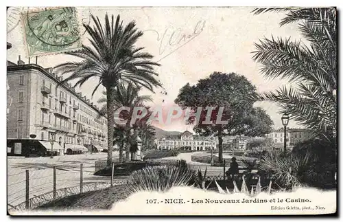 Cartes postales Nice Les Nouveaux Jardins et le Casino