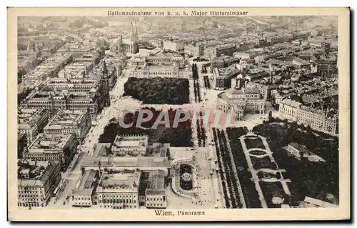 Cartes postales Ballonaufnahme Von Major Hinterstoisser Wien Panorama