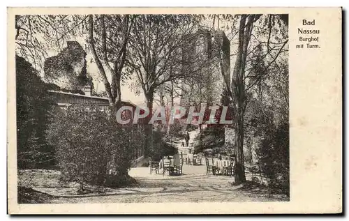 Cartes postales Bad Nassau Burghof Mit Turm