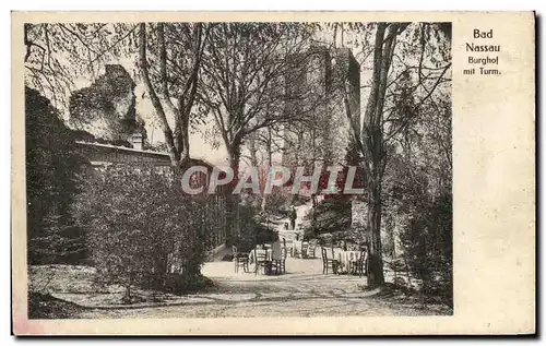 Cartes postales Bad Nassau Burghol Mit Turm