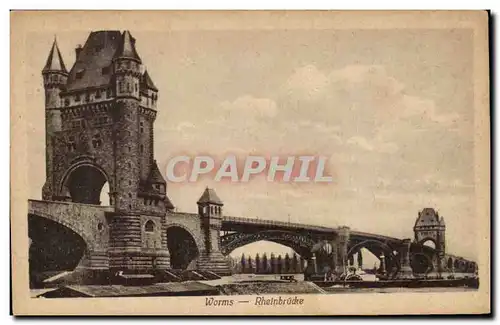 Cartes postales Worms Rheinbruke
