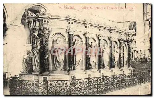 Cartes postales Reims Eglise St Remi Le Tombeau De St Remi