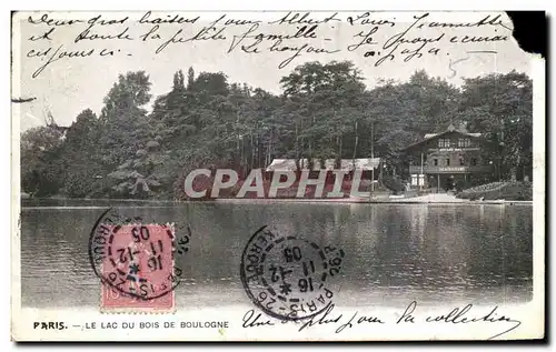 Cartes postales Paris Le Lac Du Bois De Boulogne