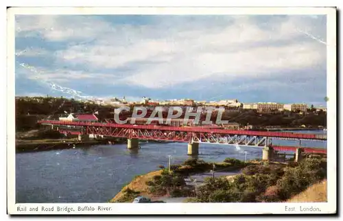 Cartes postales Rail And Road Bridge Buffalo River East London