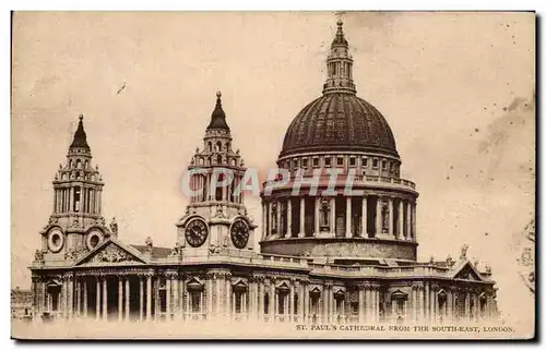 Cartes postales St Paul&#39s Cathedral From The South East London