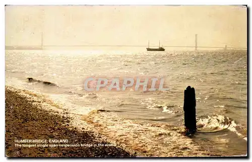 Cartes postales Humber Bridge England The Longest Single Span