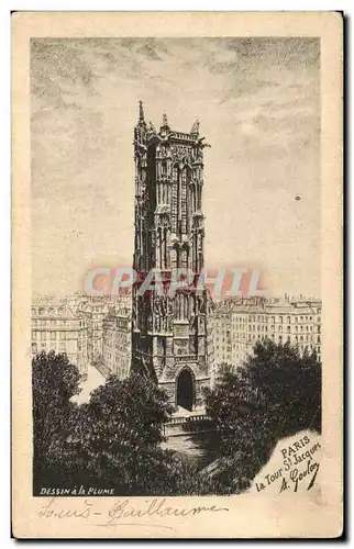 Cartes postales Paris Le Tour St Jacques