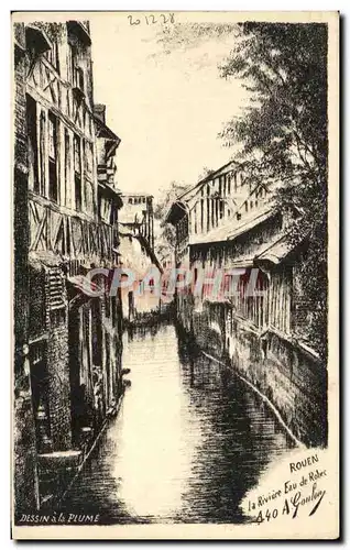 Cartes postales Rouen Le Riviere Eau de Robec