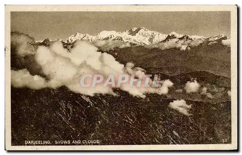 Cartes postales Darjeeling Snows And Clouds Inde