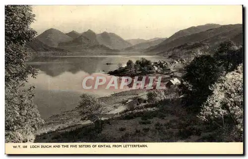 Cartes postales Loch Duich And The Five Sisters Of Kintail From Letterfearn