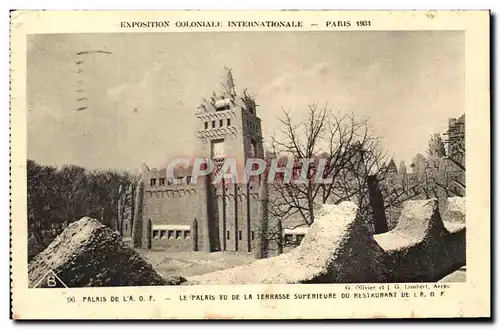 Cartes postales Exposition Coloniale Internationale Paris 193Palais De L A O F le palais Vu De La Terrasse Super