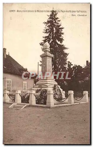 Ansichtskarte AK Joncy Monument eleve a La Memoires des du Pays morts pour la France Militaria