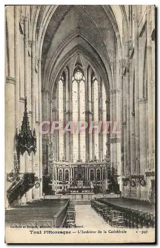 Cartes postales Toul Pittoresque L&#39Interieur de la Cathedrale