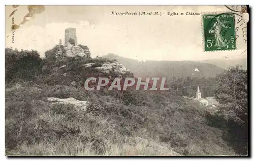 Ansichtskarte AK Pierre Percee Eglise et Chateau