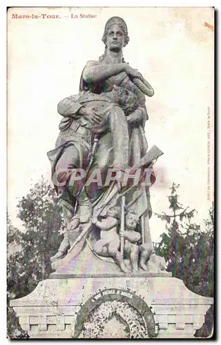 Cartes postales Mars la Tour la Statue Militaria