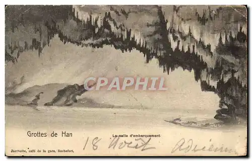 Cartes postales Grottes de Han la Salle d&#39embarquement