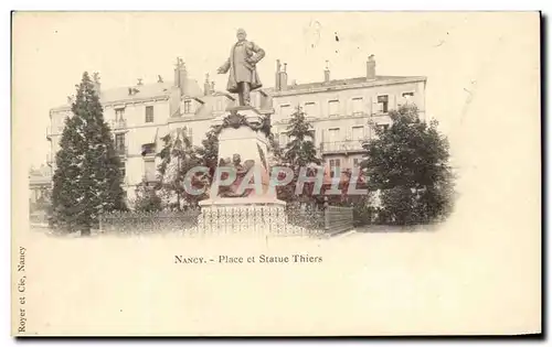 Cartes postales Nancy Place et Stanislas Thiers