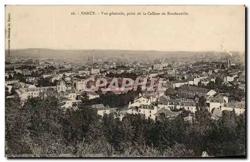 Ansichtskarte AK Nancy vue generale prise de la Colline de Boudonville