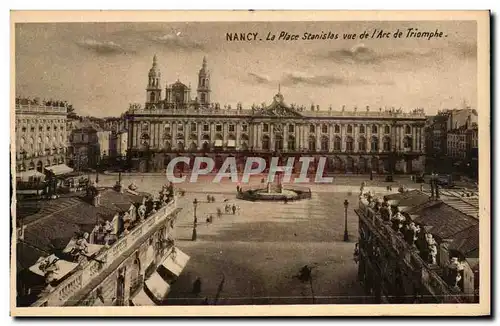 Cartes postales Nancy La Place Stanislas Vue de l&#39Arc de Triomphe