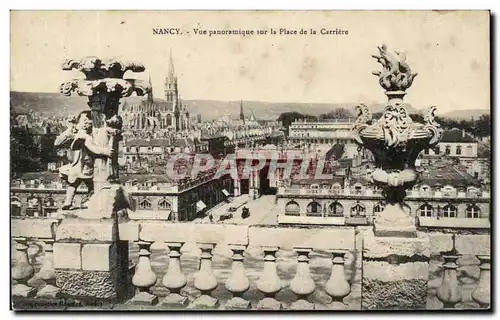 Cartes postales Nancy Vue panoramique sur la Place de la Carriere