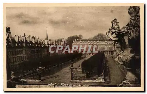 Cartes postales Nancy Place de la Carriere