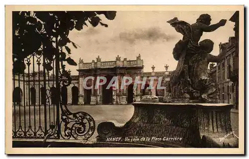 Cartes postales Nancy un coin de la Place Carriere