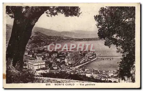 Cartes postales Monte Carlo Vue generale