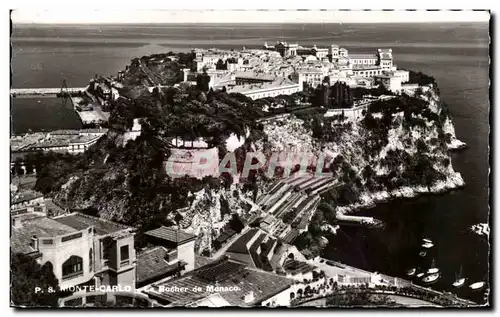 Cartes postales Monte Carlo Le rocher de Monaco