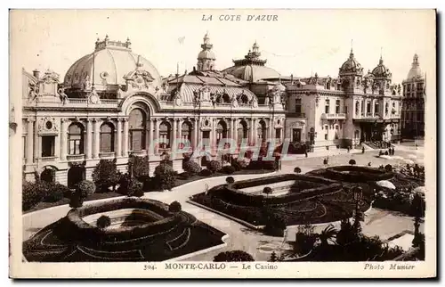 Cartes postales Cote D'Azur Monte Carlo Le Casino