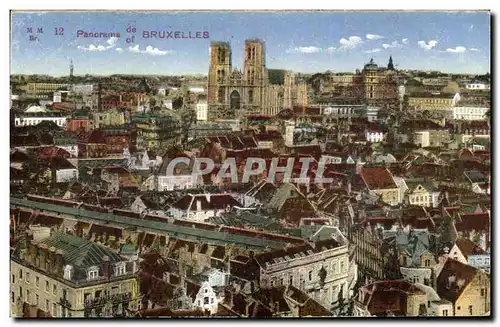 Cartes postales Panorama de Bruxelles