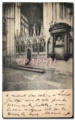 Cartes postales Martyrdom Canterbury Cathedrale