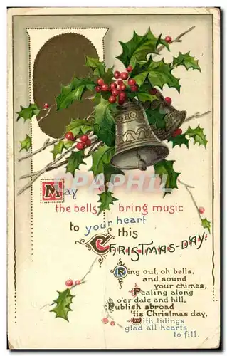 Cartes postales May The Bells Bring Music To Your Heart This Christmas Day