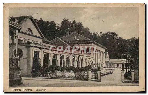 Cartes postales Baden Baden Kurhaus