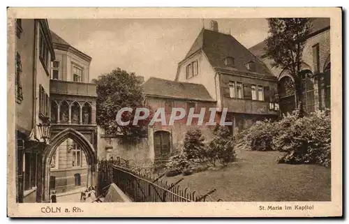 Cartes postales Coln a Rh St Maria im Kapitol